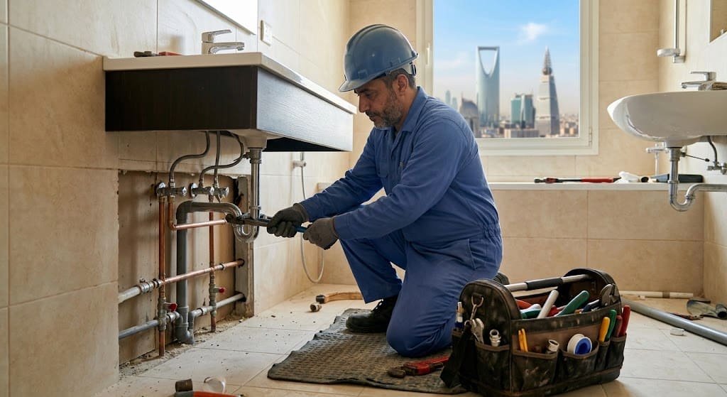 معلم سباك الواحه بالرياض