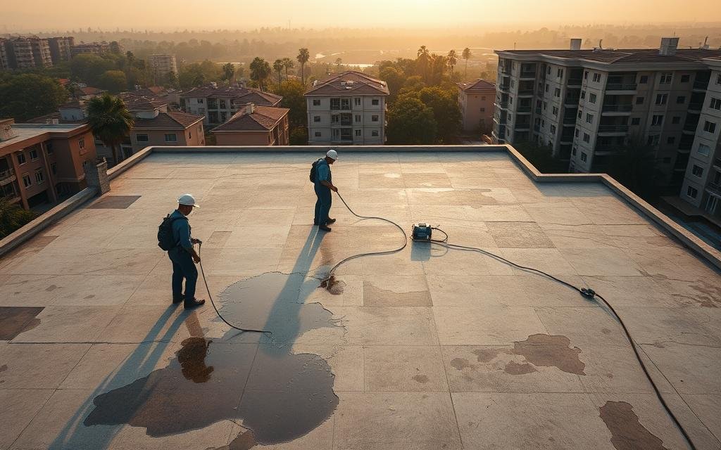 الأنظمة الهيدروميكانيكية والتحليل المجهري للموائع: الدليل التقني الشامل في كشف تسربات المياه وحماية الكفاءة الإنشائية للمباني